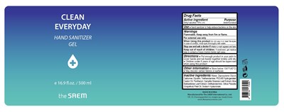 Product Label (Clean Everyday Gel)
